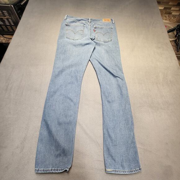 Levi's 312 Jeans Womens Size 32 Blue Shaping Slim Stretch Distressed Denim - Picture 9 of 11